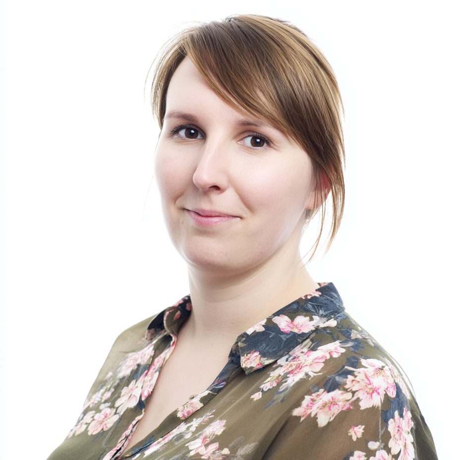Maria, Interviewerin bei AMR, telefoniert auf Englisch, wohnt in London.